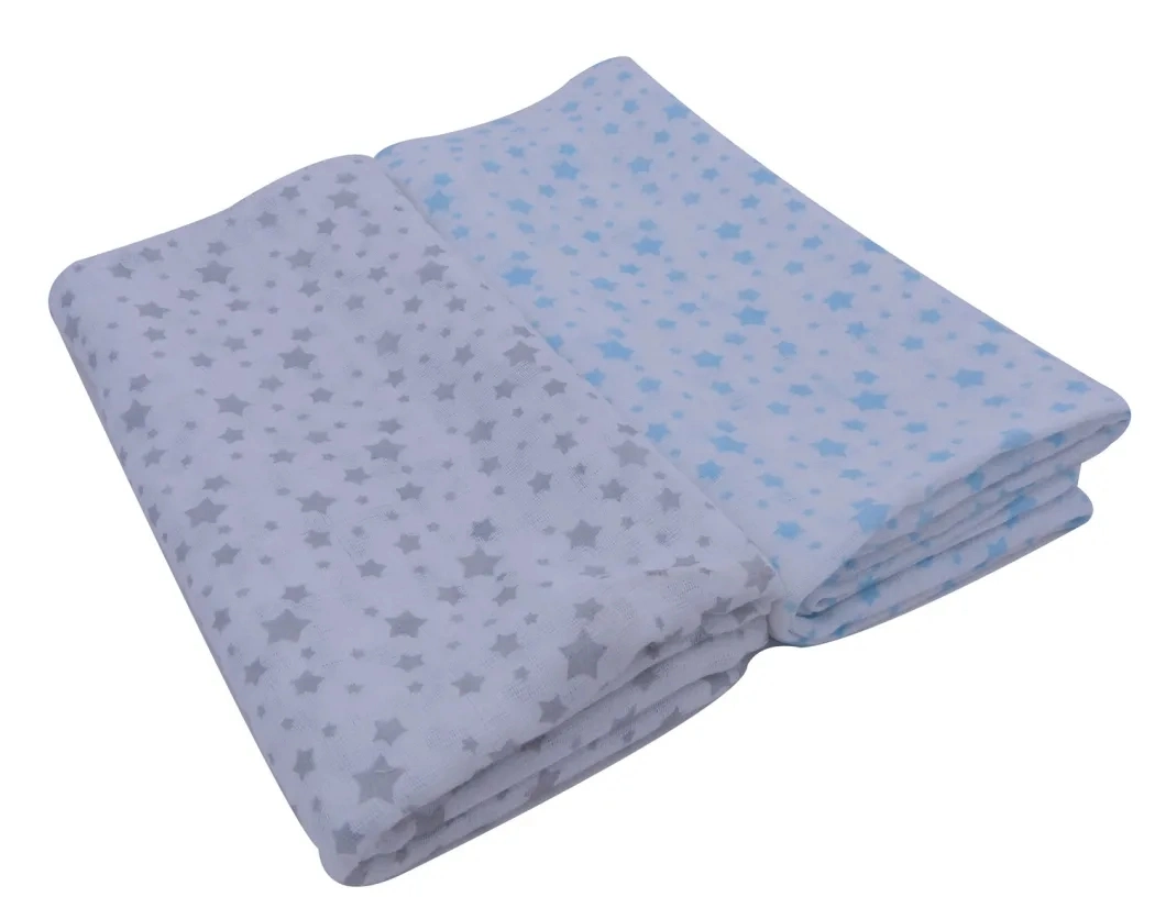 Newborn Baby Muslin Flat Squares Muslin Swaddle Wrap Diapers